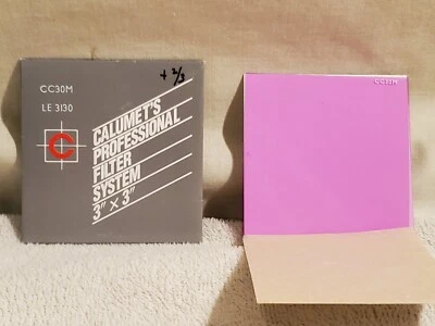 Calumet Prof Filter System No. CC30M Magenta Color Correction 75 x 75mm, 3x3" - Image 1 of 4
