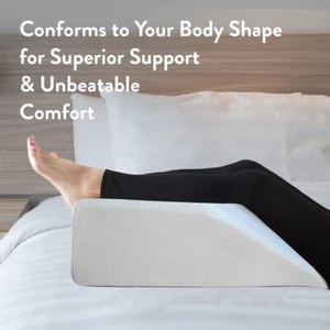 Leg Elevating Pillow Wedge Support Rest Foot Raiser Washable Cover for Sleeping - Picture 1 of 11
