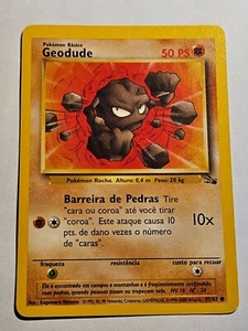 Geodude (FO 47)●Fossil●Common●Pokemon●1999●TCG●PORTUGIESISCH●LP(+)●062 - Bild 1 von 2