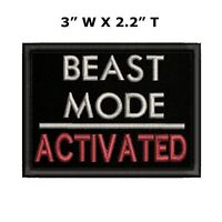 3.0 X 2.0-BMP-2 BEAST MODE ON  TACTICAL SWAT ARMY COMBAT HOOK LOOP PATCH