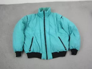 Vintage Pacific Jacket Mens Extra Large XL Blue Parka Down Feather Puffer Coat - Picture 1 of 19