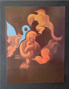 Max Ernst "After Us Motherhood"  Mounted Offset Color Lithograph 1977 - Picture 1 of 3