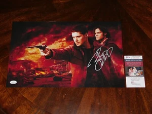 JARED PADALECKI "SAM WINCHESTER" SIGNED SUPERNATURAL 11X17.5 PHOTO JSA HORROR!! - Picture 1 of 1