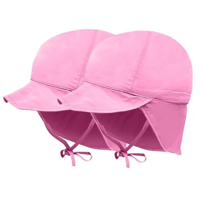 Chapéu de Sol Bebê UPF 50+ Proteção Ajustável Infantil Verão Praia Aba Chapéus - Imagem 1 de 4
