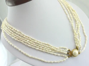 Vintage Damen Perlenkette & Perlenarmband 62cm 2,6 mm (Durchmesser) - Picture 1 of 5