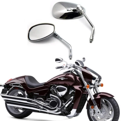 Espejos retrovisores cromados para motocicleta Suzuki Boulevard M109RZ 2007 2008 2009 Foto 1 de 4