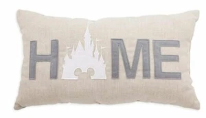 Disney Parks Homestead Mickey Cinderella Castle Home Throw Pillow Plush NEW - Picture 1 of 2