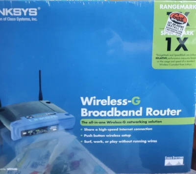 Linksys WRT54G V8 Wireless G 2.4 Ghz Broadband 4 Port Switch 802.11g Router NEW - Image 1 of 3