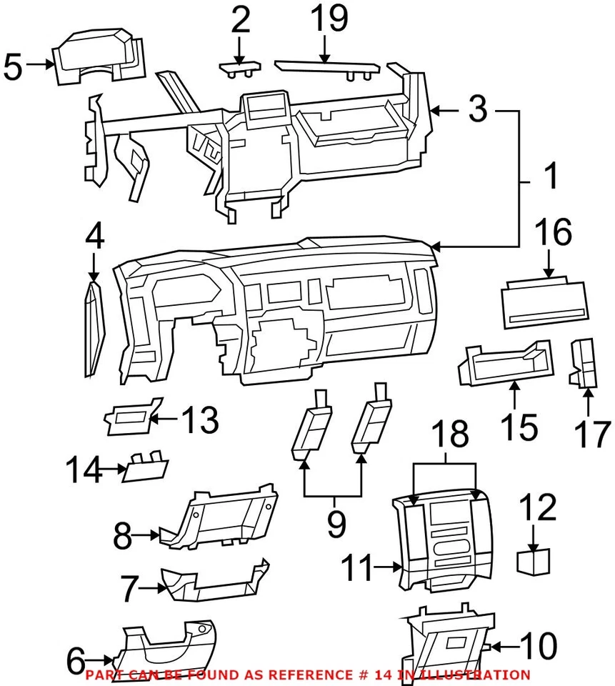 Mango de liberación de pedal de freno de estacionamiento Mopar genuino OEM para Dodge Ram 1500 Ram 2500 Foto 1 de 1