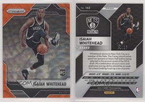 2016-17 Panini Prizm Orange Wave Prizm /25 Isaiah Whitehead #162 Rookie RC