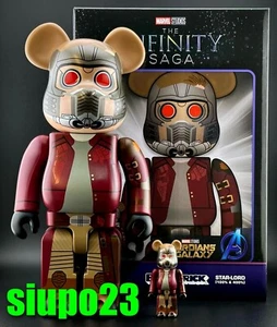 Medicom 400% + 100% Bearbrck ~ Marvel Infinity Saga Be@r brick STAR-LORD - Picture 1 of 1