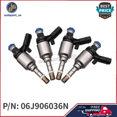 Apto para Audi A4A5Q5 Volkswagen Golf Tiguan CC Beetle 4 piezas GDI inyectores de combustible GDAS Foto 1 de 4