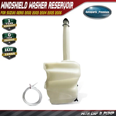 Depósito de lavadora de parabrisas con tapa y bomba para Suzuki Aerio 2002-2006 3845054G00 Foto 1 de 4