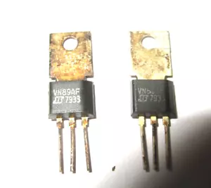 1pc VN89AF SILICONIX TRANSISTOR TO-202 PACKAGE NOS silver USA stock - Picture 1 of 2
