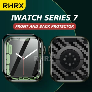 Front & Back Full Screen Protector For Apple Watch Series 9 8 7 SE 6 41/45/44/40 - Picture 1 of 11