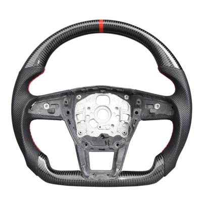 Real Carbon Fiber Sport Steering Wheel for Audi C8 A6 A7 S6 S7 S8 RS6 RS7 Q7 19+ - Image 1 of 4