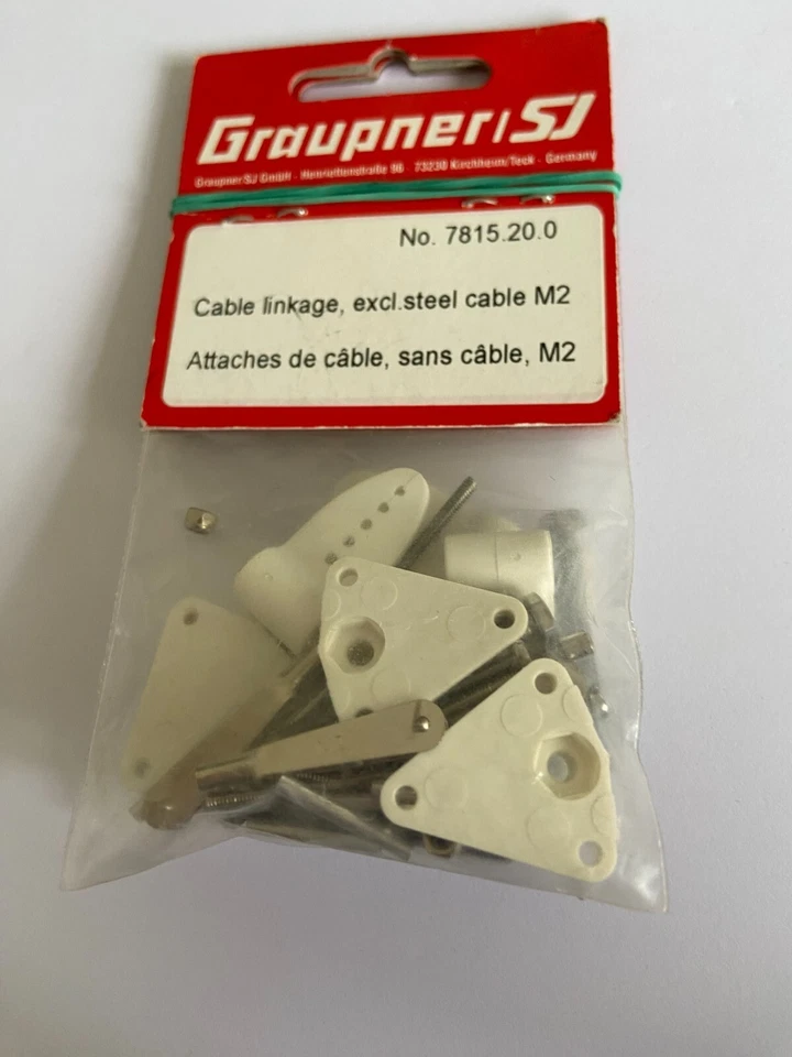 ENLACE DE CABLE GRAUPNER NO 7815.20.0 SIN ALAMBRE DE ACERO M2 Foto 1 de 1