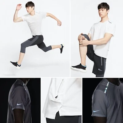 NWT Nike Men's Tech Pack Reflective Running Shirt Top Pocket BV5719 094 M $80 - Image 1 of 4