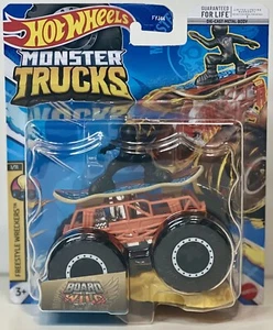 Hot Wheels Monster Trucks Board to be Wild Freestyle Wreckers 1/11 - Imagen 1 de 2