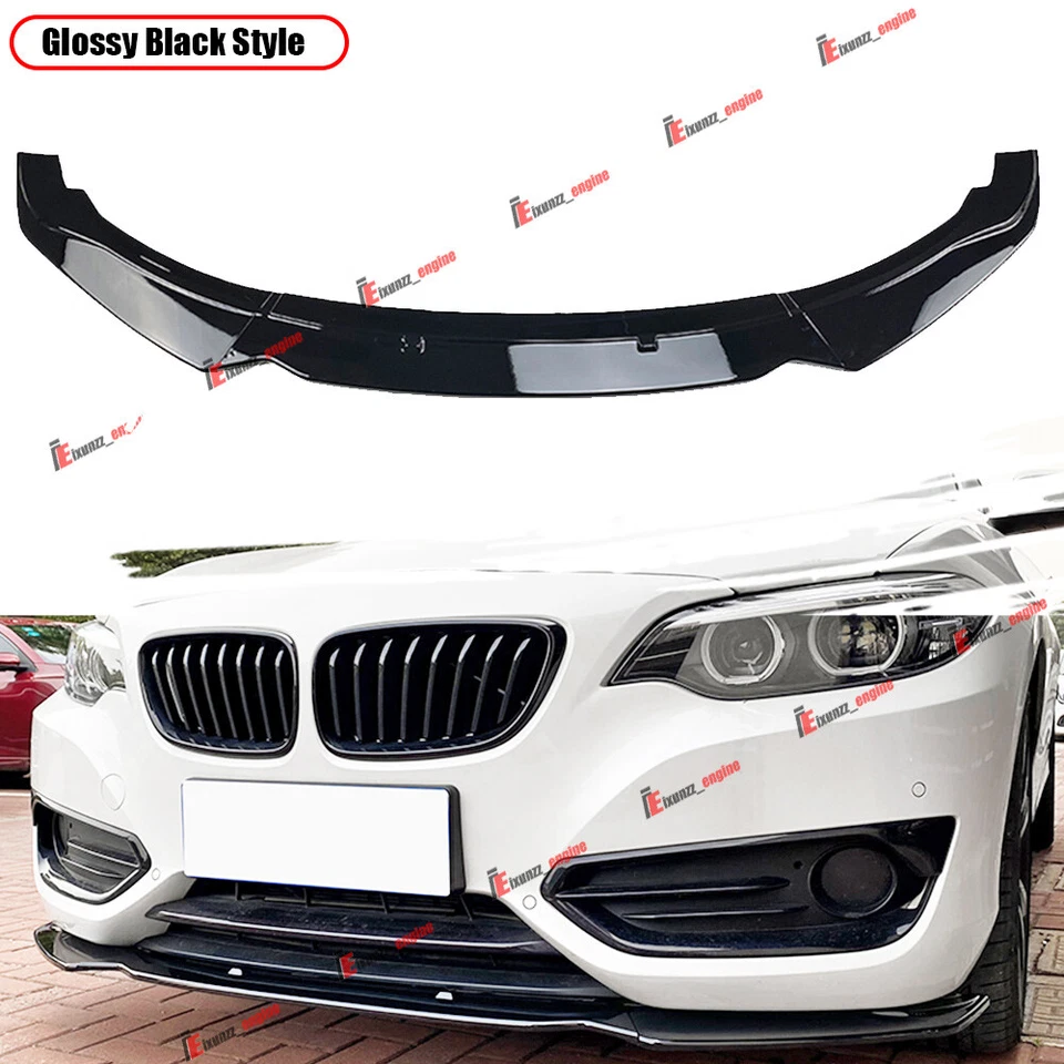 Parachoques delantero para BMW Serie 2 F22 220i 225i 228i 2014-2019 alerón labio divisor Foto 1 de 4
