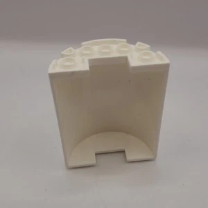 LEGO White 3x3x6 Half Cylinder Panel Part - Picture 1 of 4