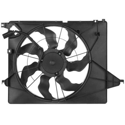 Conjunto de ventilador de refrigeración del radiador para Hyundai Santa Fe 2013-18 2014-15 Kia Sorento Foto 1 de 4