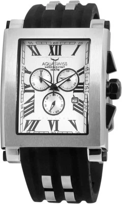 Aquaswiss 64XG002不锈钢计时腕表男士白色表盘腕表 — 第 1/4 张图片