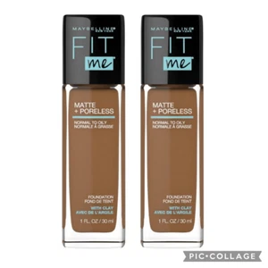 Lot of 2 362 Truffle Maybelline Fit Me Matte Foundation - Picture 1 of 6