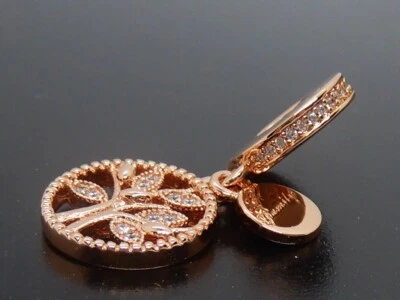Pandora Rose Family Tree Dangle Charm 925 Heritage Authentic 781728CZ - Image 1 of 4