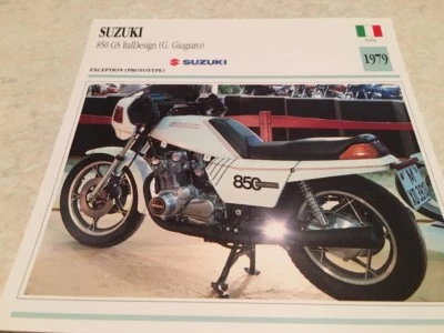 Enchufe Moto Colección Atlas Motorbike Suzuki 850 GS Italdesign G.Giugiaro 1979 - Imagen 1 de 2