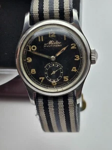 Mido Multifort Super Automatic Vintage Black Dial Bumper Automatic Parts/Repair - Bild 1 von 9
