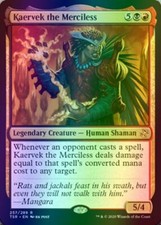 1x FOIL KAERVEK THE MERCILESS - Time Spiral Remastered - MTG Magic the Gathering