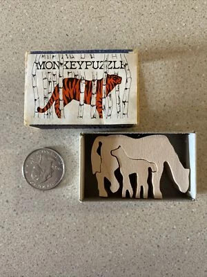 Vintage Match Box Miniature Wood Monkey Puzzle Horse Collectable England - Image 1 of 2
