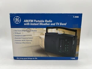 GE Portable AM FM Radio 7-2946 With Instant Weather & TV Band 1997 - Picture 1 of 10