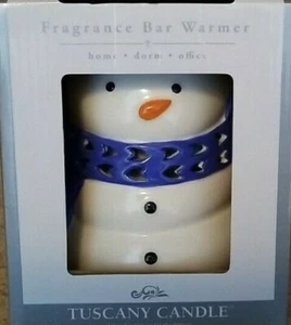 Hombre de nieve calentador de velas barra de fragancias muñeco de nieve decoración de vacaciones toscana - nuevo en caja - Imagen 1 de 2