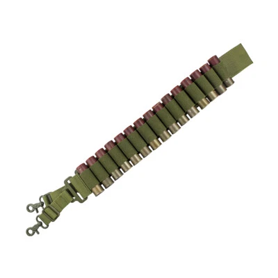 Tactical Shotgun Sling 12/20 Gauge Shell Holder 15 Round 2 Point Gun Accessories