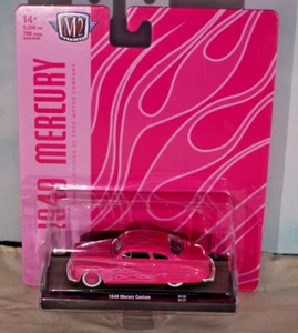 1/64th M2 Machines Auto Drivers R115 1949 Mercury Custom Pink - Picture 1 of 1