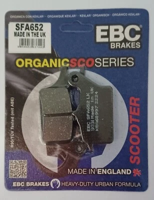 Pastillas de freno de disco delantero orgánicas EBC se adaptan a la dirección SUZUKI UK110 (2018 a 2021) Foto 1 de 4