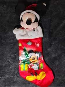 Walt Disney world Mickey mouse Christmas Santa stocking - Picture 1 of 4