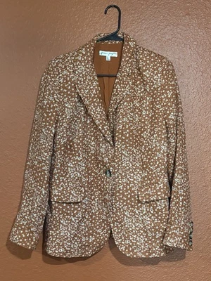 Blazer Free People Maggie Naranja Quemado Talla 2 Foto 1 de 3