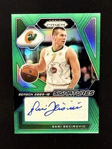 Sani Becirovic 2023-24 Panini Prizm EuroLeague #SI-SAN Signatures Green 17/17 - Picture 1 of 2