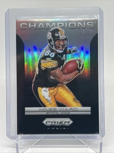 2024 Panini Prizm Deca Champions Hines Ward Black Prizm 1/1 Steelers - Picture 1 of 2