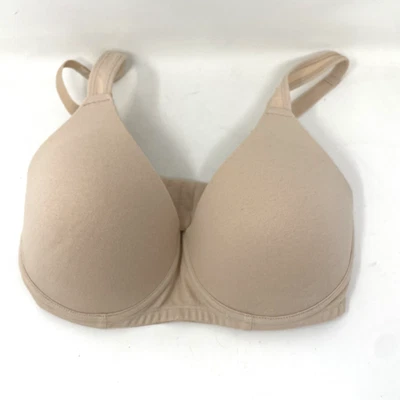 Sujetador Camiseta Fruit Of The Loom Para Mujer Talla 34DD Beige Acolchado Sin Alambres Copa Suave Foto 1 de 4