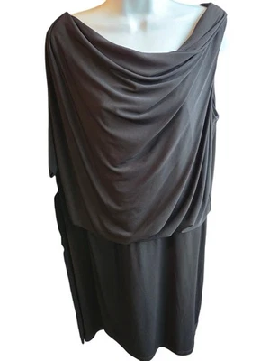 Suzi Chin for Maggy Boutique Black Dress Size 14 Stretch  - Image 1 of 3