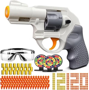 Revolvers Toy Gun Pistol, Soft Bullet Toy Gun for Boys with 120 Bullets, Outd... - Picture 1 of 7