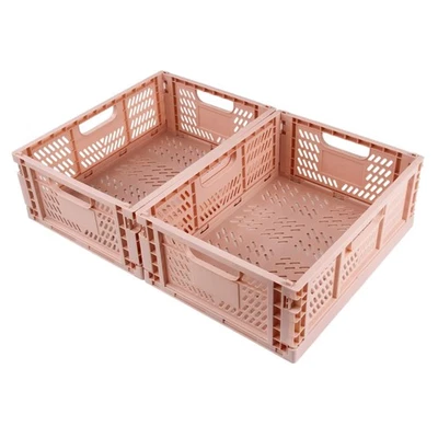 Klappboxen Kunststoff 40x30x15cm Rosa Mehrzweck Aufbewahrung - Bild 1 von 4