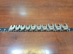 Sunex Tools 3/8-Inch Drive Metric Crowfoot Flare Nut Wrench Set 10mm-19mm - Picture 1 of 6