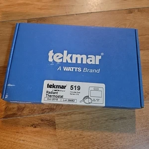   Tekmar 519 Radiant Thermostat with Slab Sensor – NEW Sealed - Picture 1 of 4