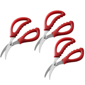  3 Pcs Multifunktionale Küchenschere Meeresfrüchte-Schere Edelstahlschere - Bild 1 von 12