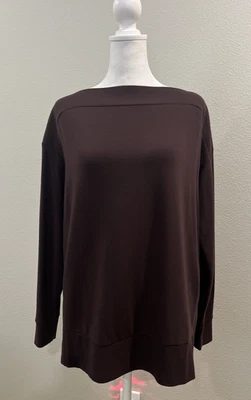 Suéter Lou & Grey Signature Suave Para Mujer Ciruela Cuello Barco Forrado de Vellón Pequeño Foto 1 de 4